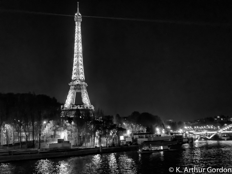 In Solidarity, Eiffel Tower, Paris France.