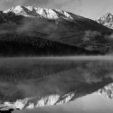 Mist on Water, Pyramid Lake, Jasper, Alberta