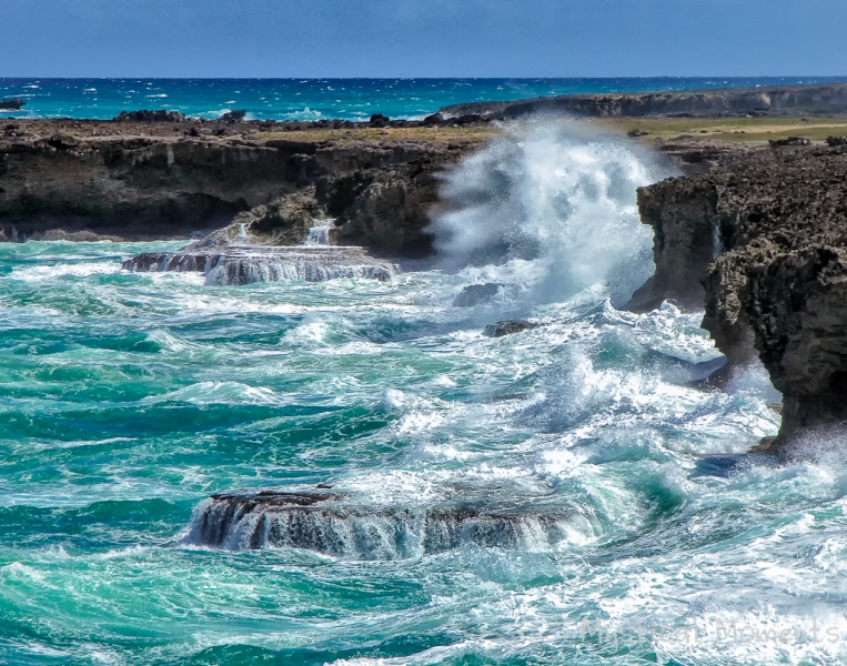 Breaking Surf, Animal Flower Cove, Barbados