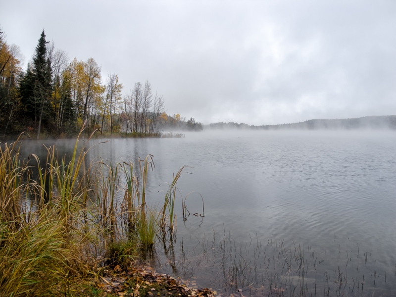 Smoke on Water, Along the Trans Canada Highway, Northern Ontario.