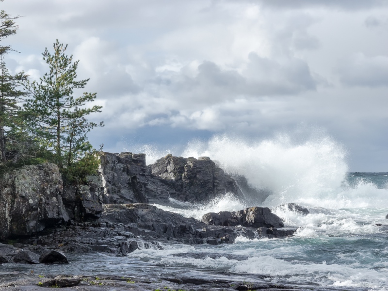 Storm, Lake Superior, Northern Ontario.